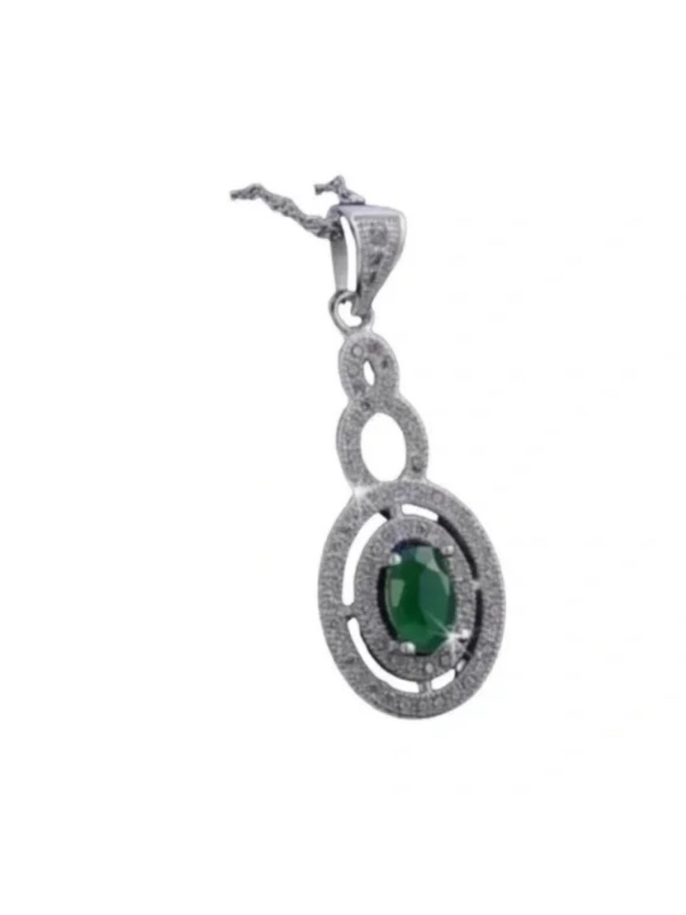 925 Italian Sterling Silver Round Necklace